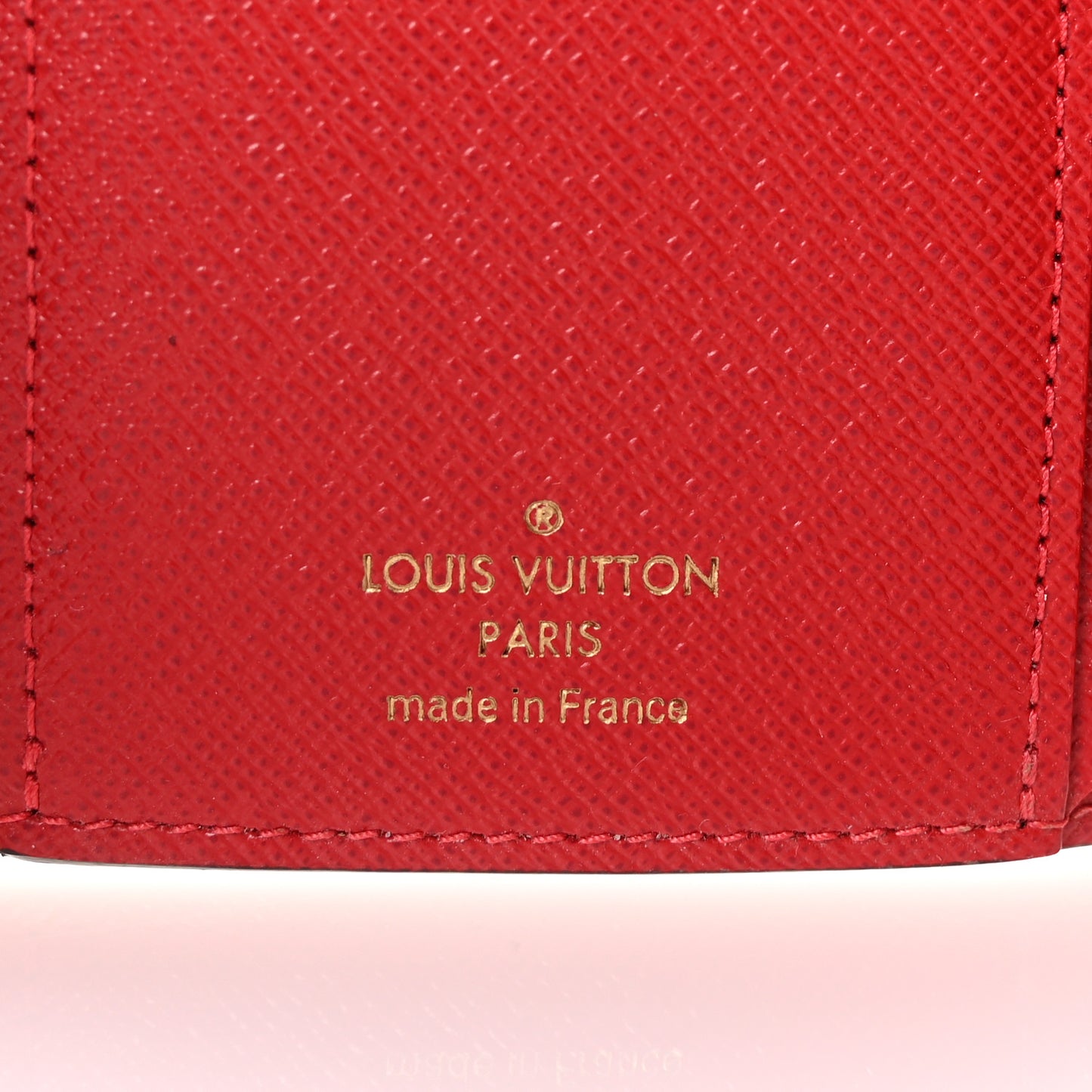 Damier Ebene Victorine Wallet Cherry