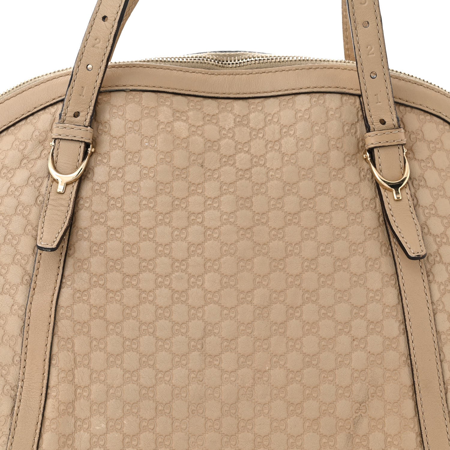 Gucci Calfskin Microguccissima Medium Nice Top Handle Dome Bag Beige 8 of 20