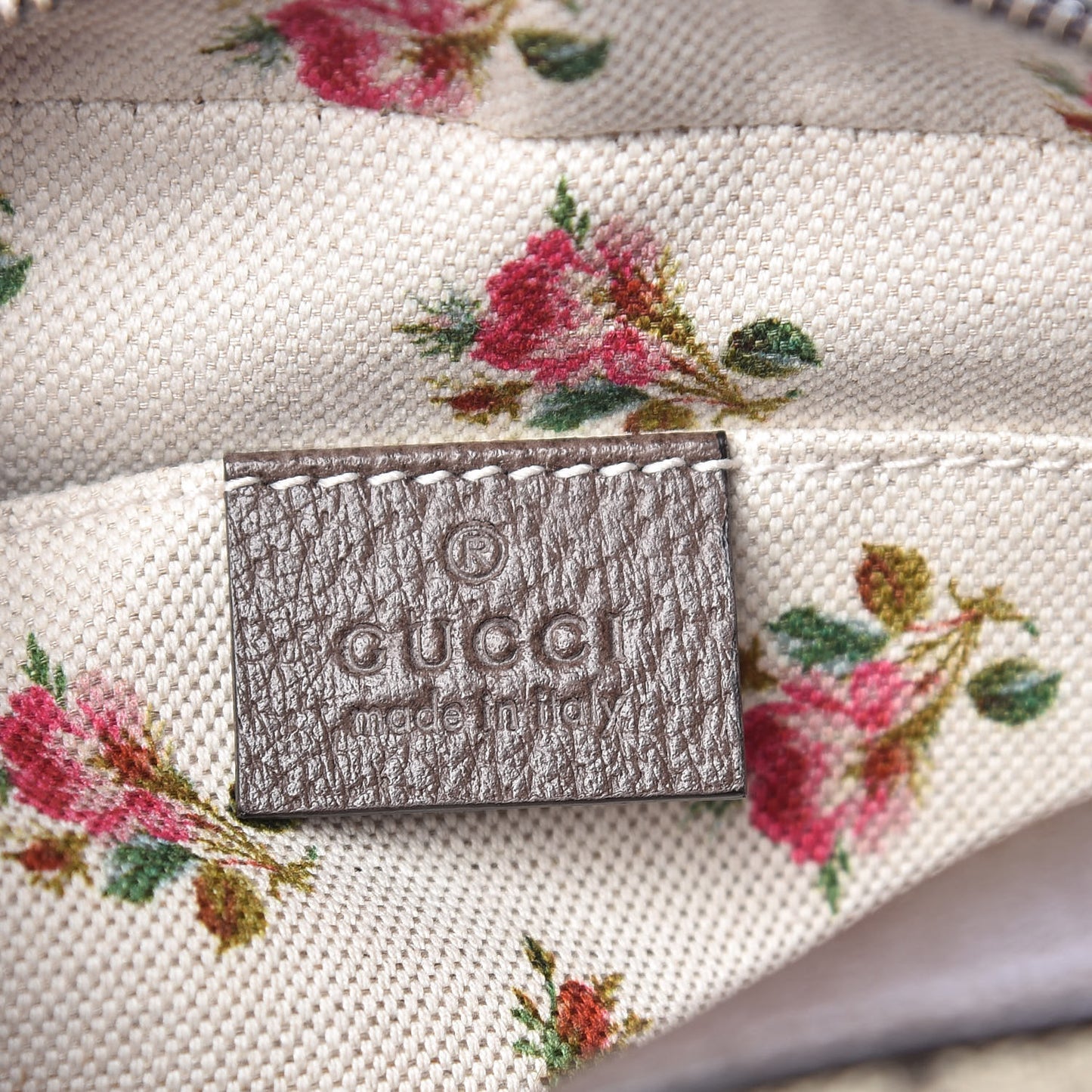 GG Supreme Monogram Web Neo Vintage Shoulder Bag Beige New Acero Crop