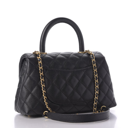 Chanel Caviar Quilted Mini Coco Handle Flap Black 3 of 9