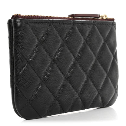 Chanel Caviar Quilted Small Cosmetic Case Black 3 of 12