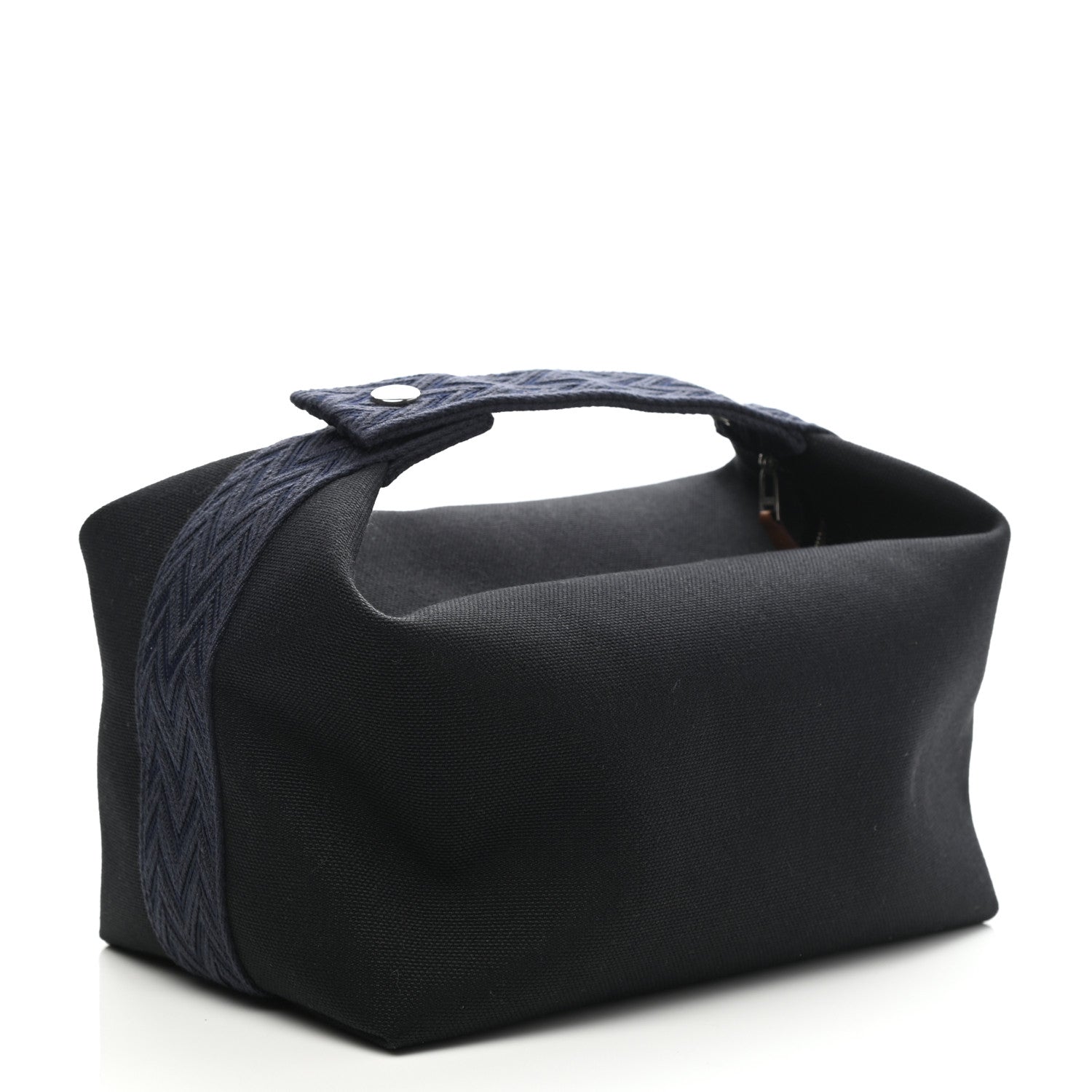 Hermes Canvas Large Bride-A-Brac Pouch Bleu Nuit 3 of 8