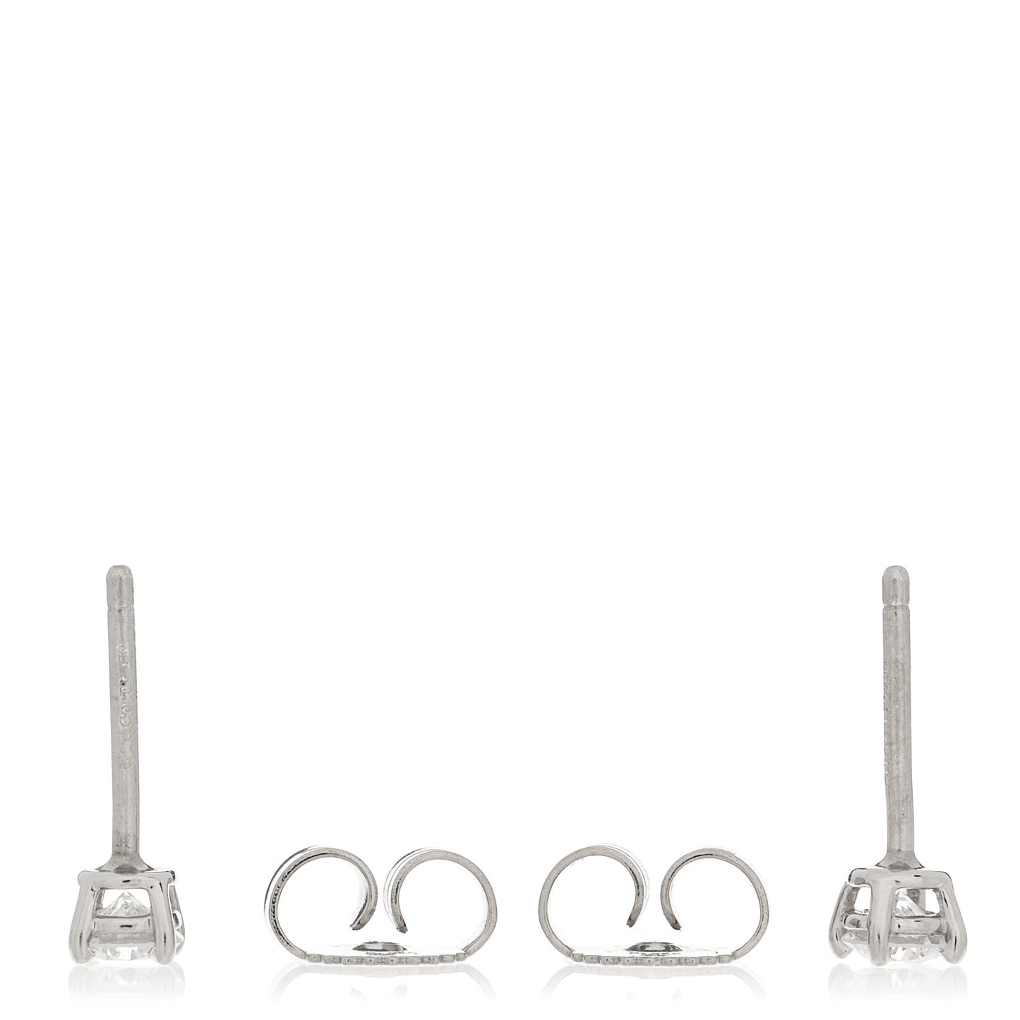 Platinum Diamond .31ctw Solitaire Earrings