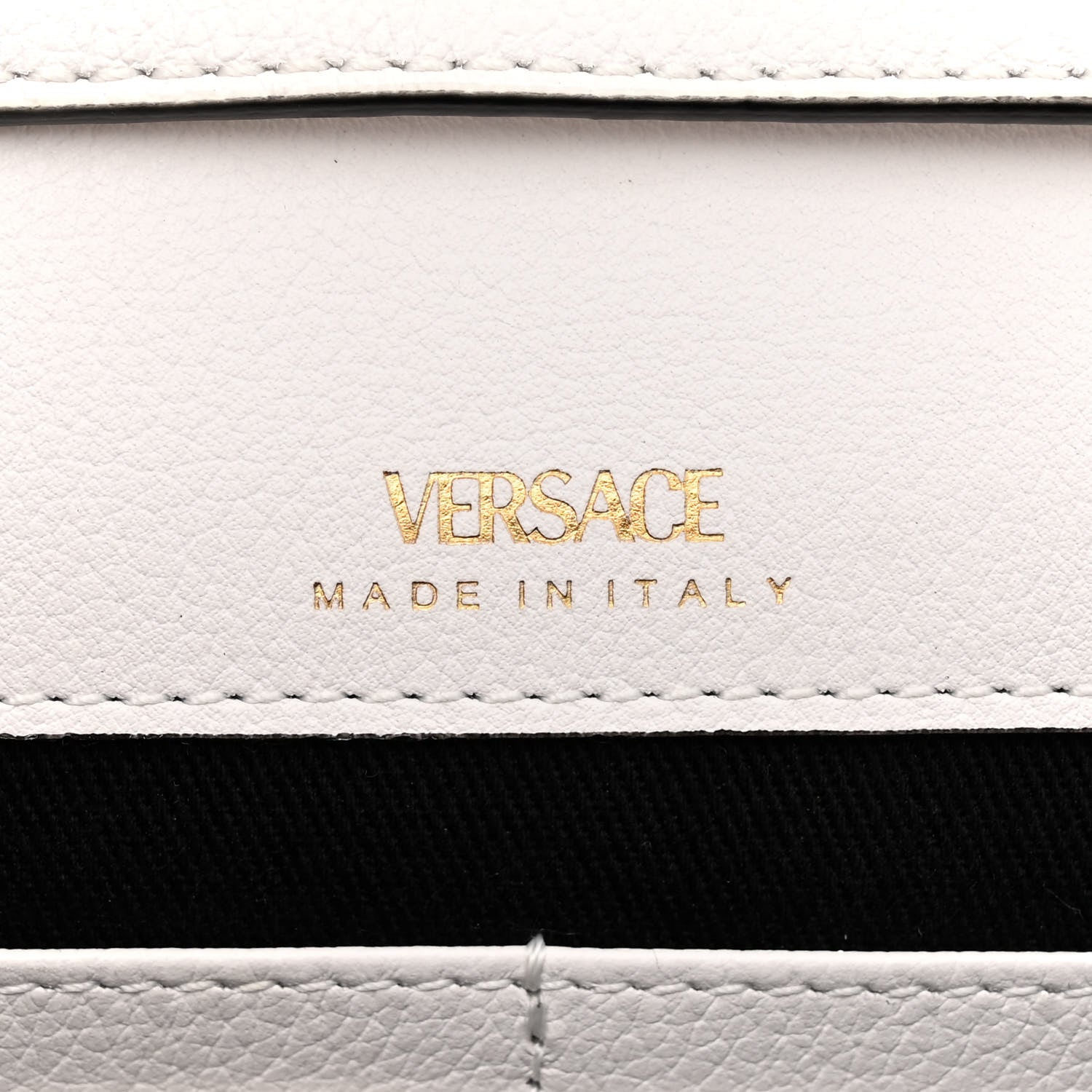 Versace Grained Calfskin La Medusa Crossbody Bag White 6 of 14