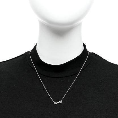 Tiffany Sterling Silver Mini Infinity Pendant Necklace 2 of 4