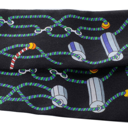 Hermes Silk Cordages Twilly Scarf Black 1 of 7