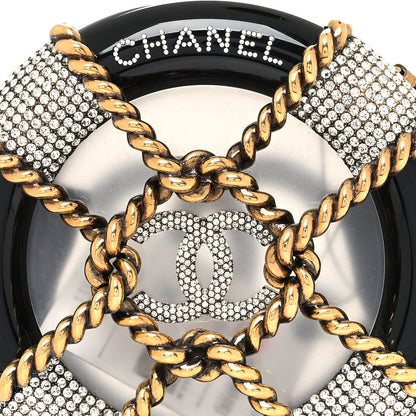 Chanel Resin Crystal Rescue Wheel Minaudière Black 8 of 10