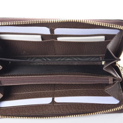 Gucci GG Supreme Monogram Web Ophidia Zip Around Wallet Brown 5 of 8