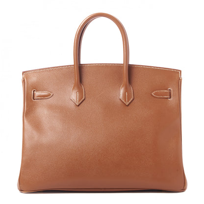 Hermes Courchevel Birkin 35 Gold 3 of 31