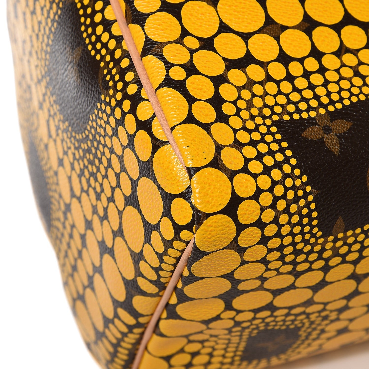 Louis Vuitton Monogram Kusama Town Speedy 30 Yellow 8 of 12