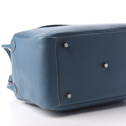 Hermes Taurillon Clemence Lindy 34 Bleu Jean 5 of 11