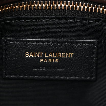 Saint Laurent Lambskin Quilted Small Loulou Puffer Monogram Chain Satchel Dark Ganache 6 of 11