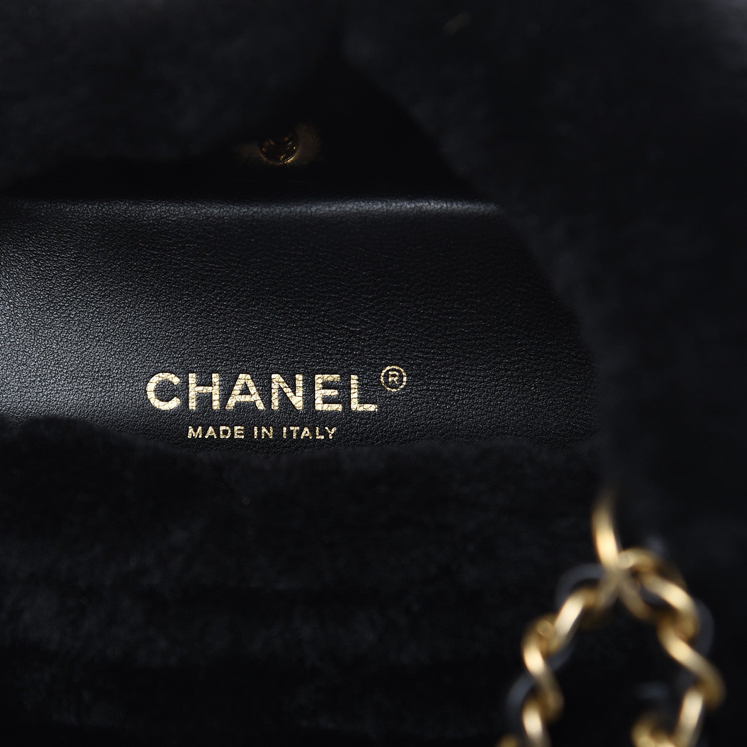 Chanel Lambskin Shearling Quilted CC Backpack Black 6 of 8