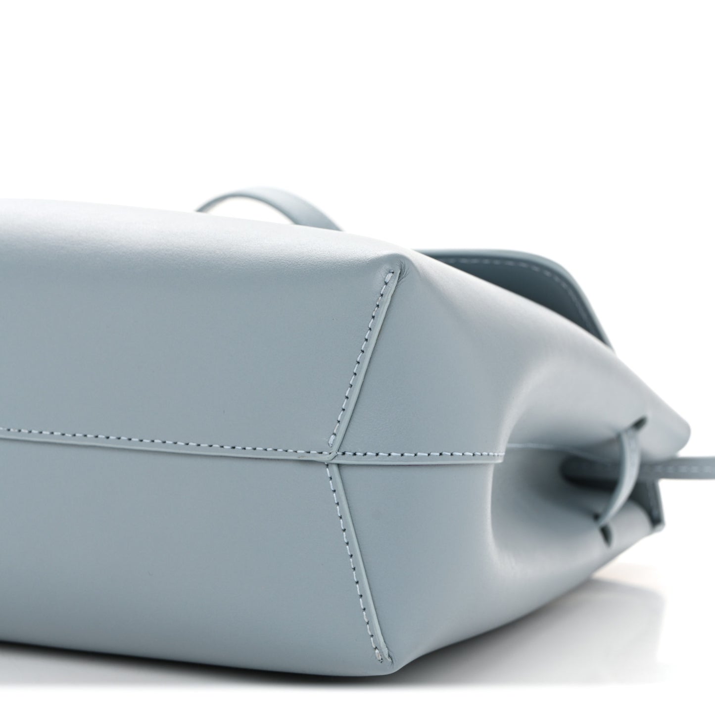 Calfskin Mini Lady Bag Grey Blue