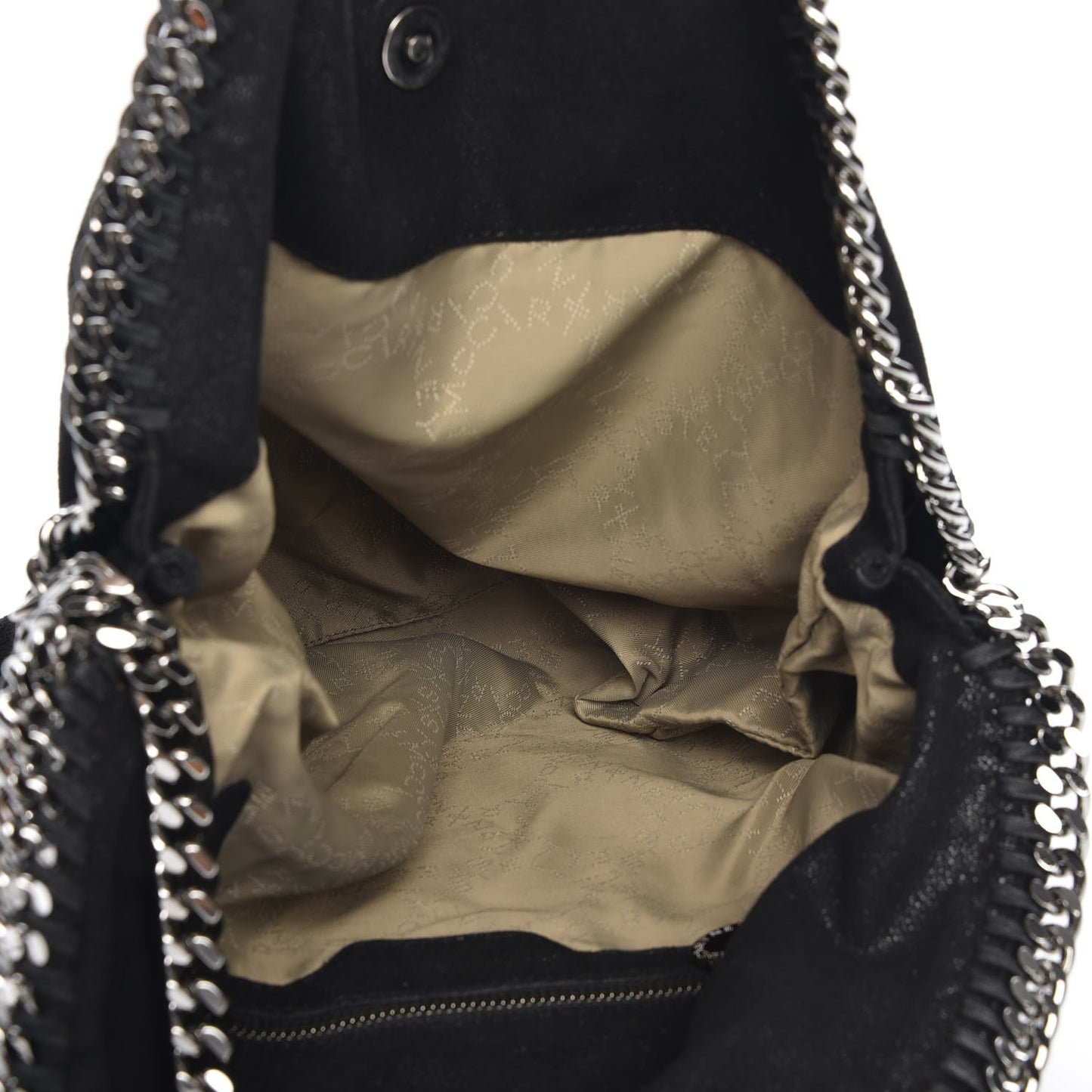 Shaggy Deer Falabella Fold Over Tote Black