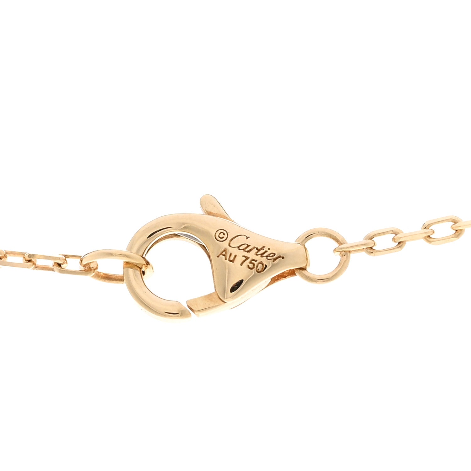 Cartier 18K Yellow Gold Diamond Juste Un Clou Pendant Necklace 4 of 4