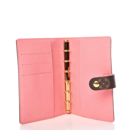 Louis Vuitton Monogram Illustre Small Ring Agenda Rose 5 of 10