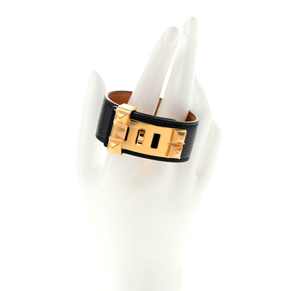 Hermes Chevre Chamkila Collier de Chien CDC 24 Bracelet T1 Black 2 of 6