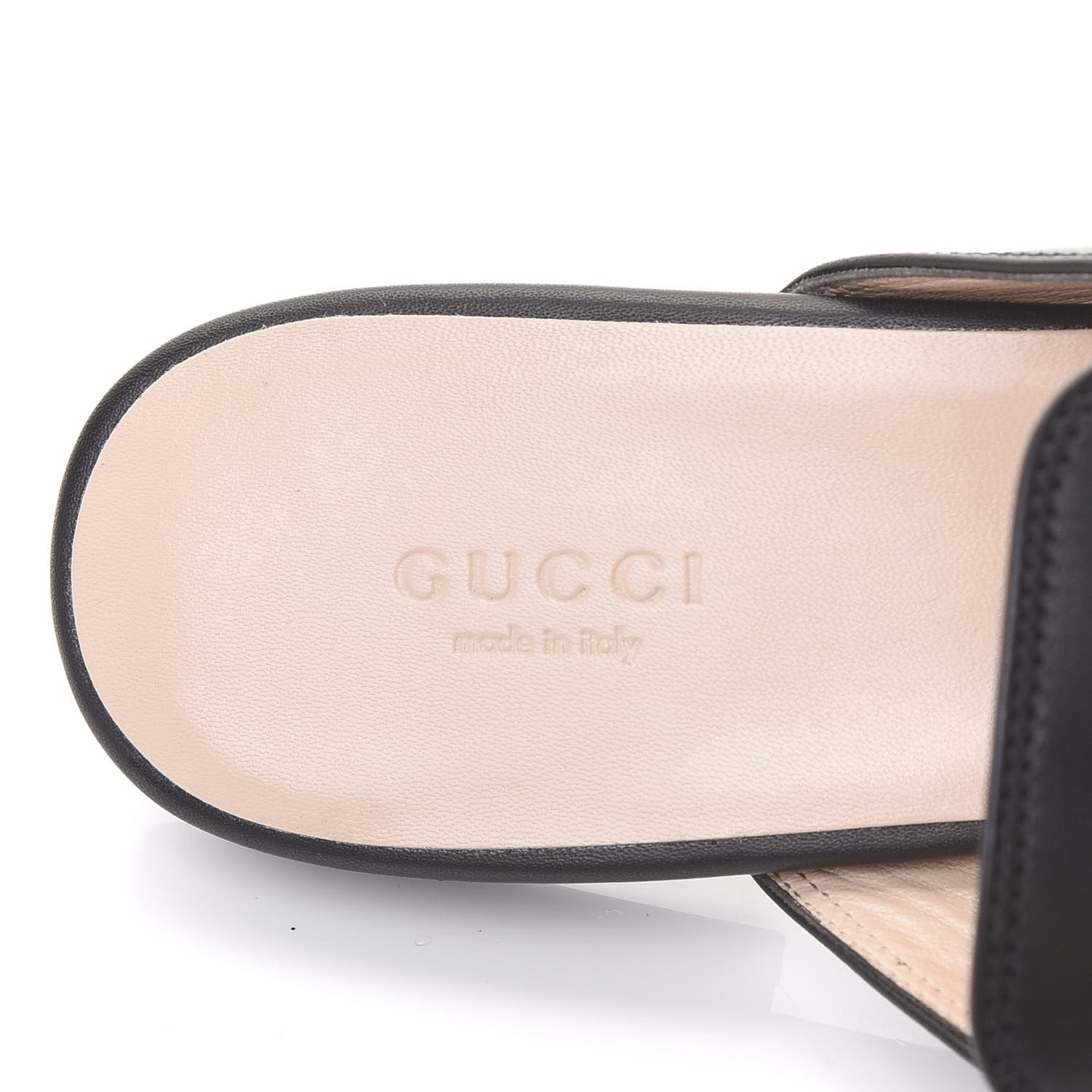 Calfskin Crystal Tiger Embroidered Princetown Slippers 38.5 Black