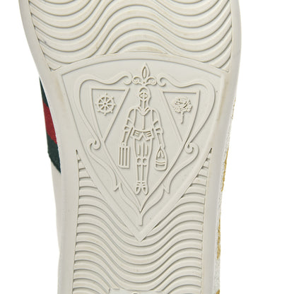 Gucci X SEGA Calfskin Ayers Web Guccy Womens Ace Sneakers 35.5 White 7 of 10