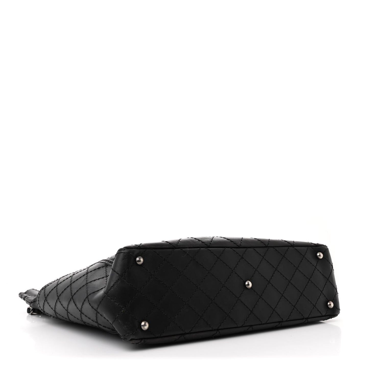 Calfskin CC Pocket Hobo Black