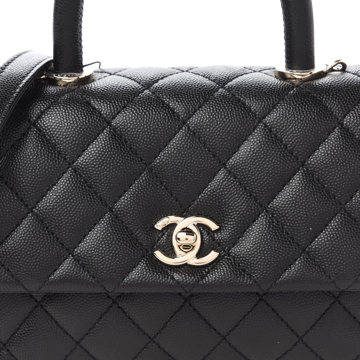 Chanel Caviar Quilted Mini Coco Handle Flap Black 10 of 11