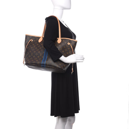 Louis Vuitton Monogram My LV Heritage Neverfull MM Blue Marine Blue Clair 2 of 9