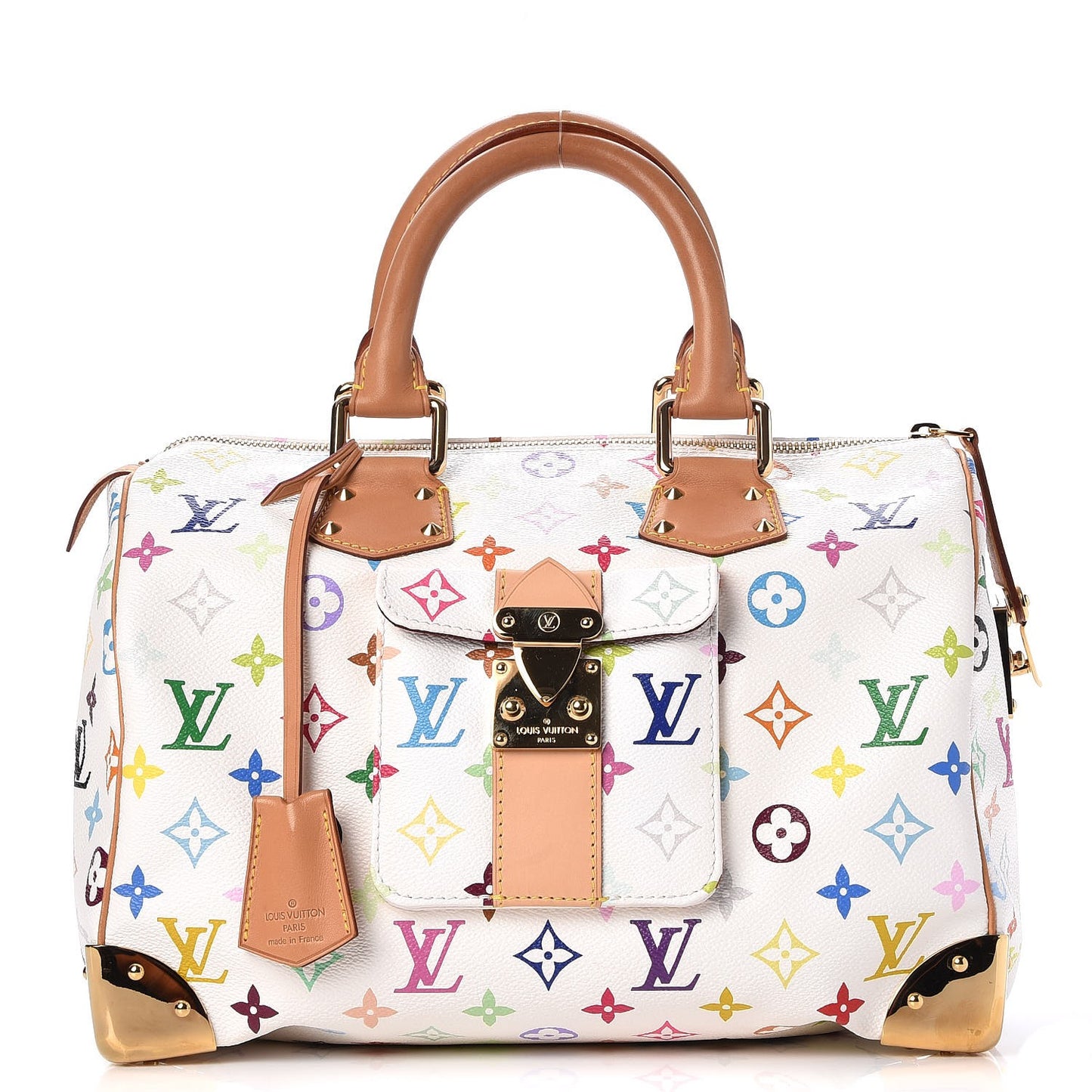 Monogram Multicolor Speedy 30 White