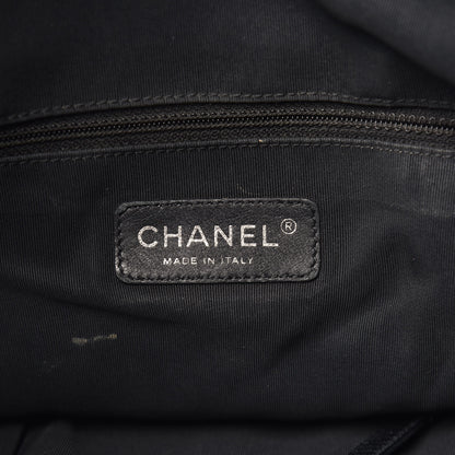 Chanel Metallic Calfskin Quilted Large Chain Me Hobo Silver 10 of 12