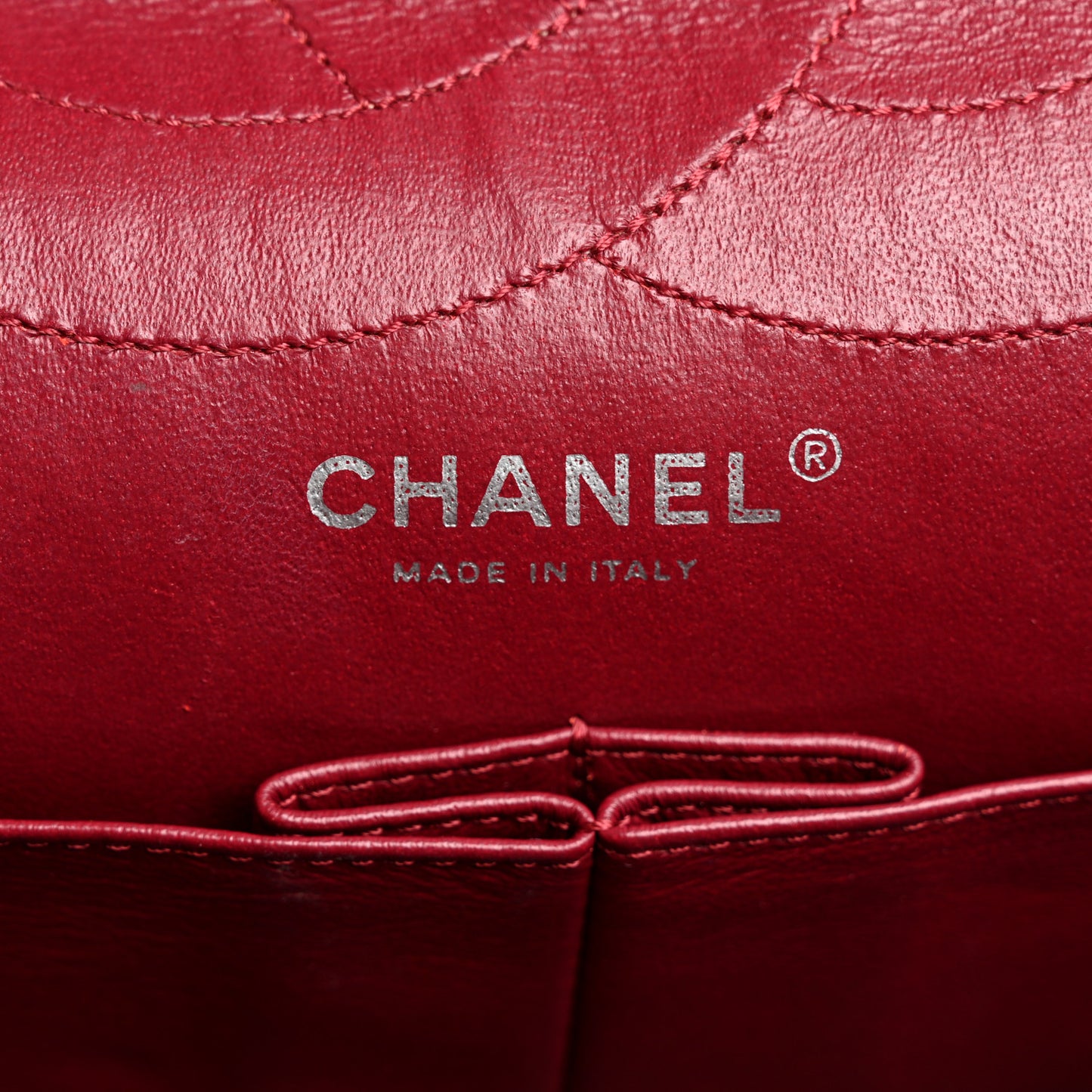 Distressed Patent Quilted 2.55 Reissue 227 Flap Raspberry Red