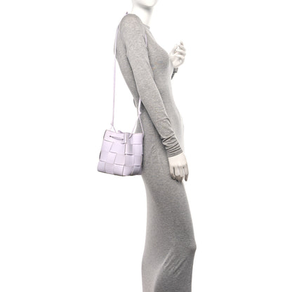 Bottega Veneta Calfskin Intreccio Small Cassette Bucket Bag Mirth Washed 2 of 9