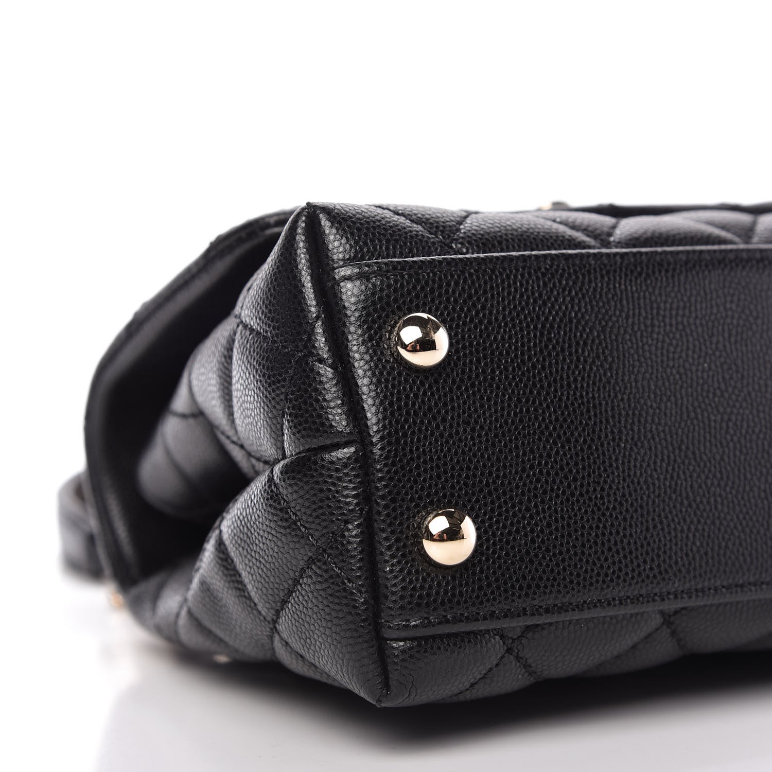 Chanel Caviar Lizard Embossed Quilted Extra Mini Coco Handle Flap Black 6 of 10