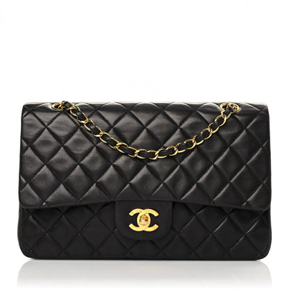 Chanel Lambskin Quilted Medium Double Flap Black 1 of 21