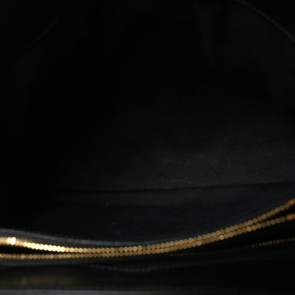 Saint Laurent Calfskin Y Quilted Monogram Medium Loulou Chain Satchel Black 5 of 11