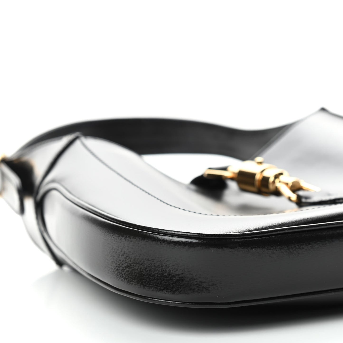 Boarded Dyana Lux Calfskin Small Jackie 1961 Hobo Black