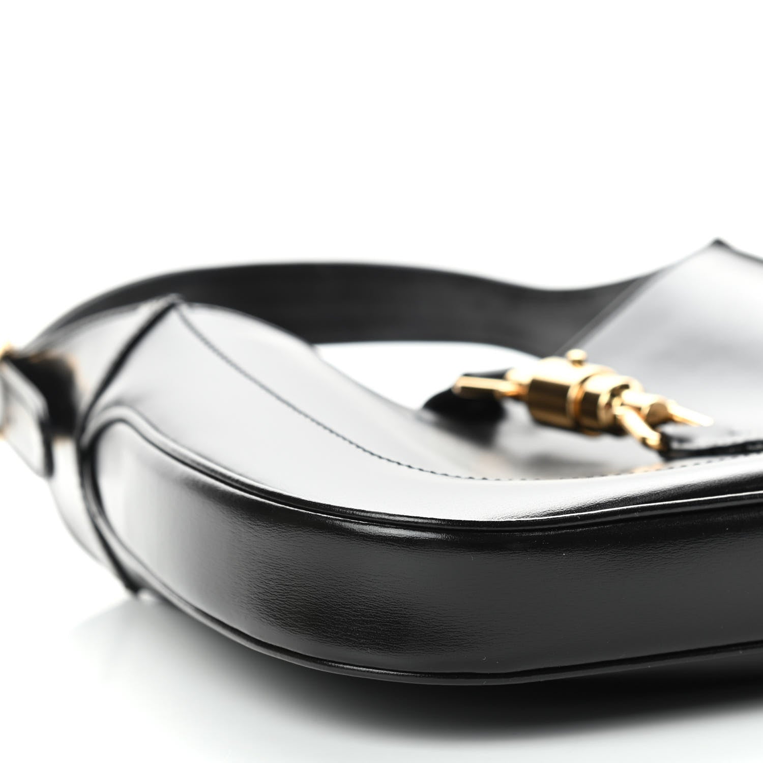 Gucci Boarded Dyana Lux Calfskin Small Jackie 1961 Hobo Black 8 of 11