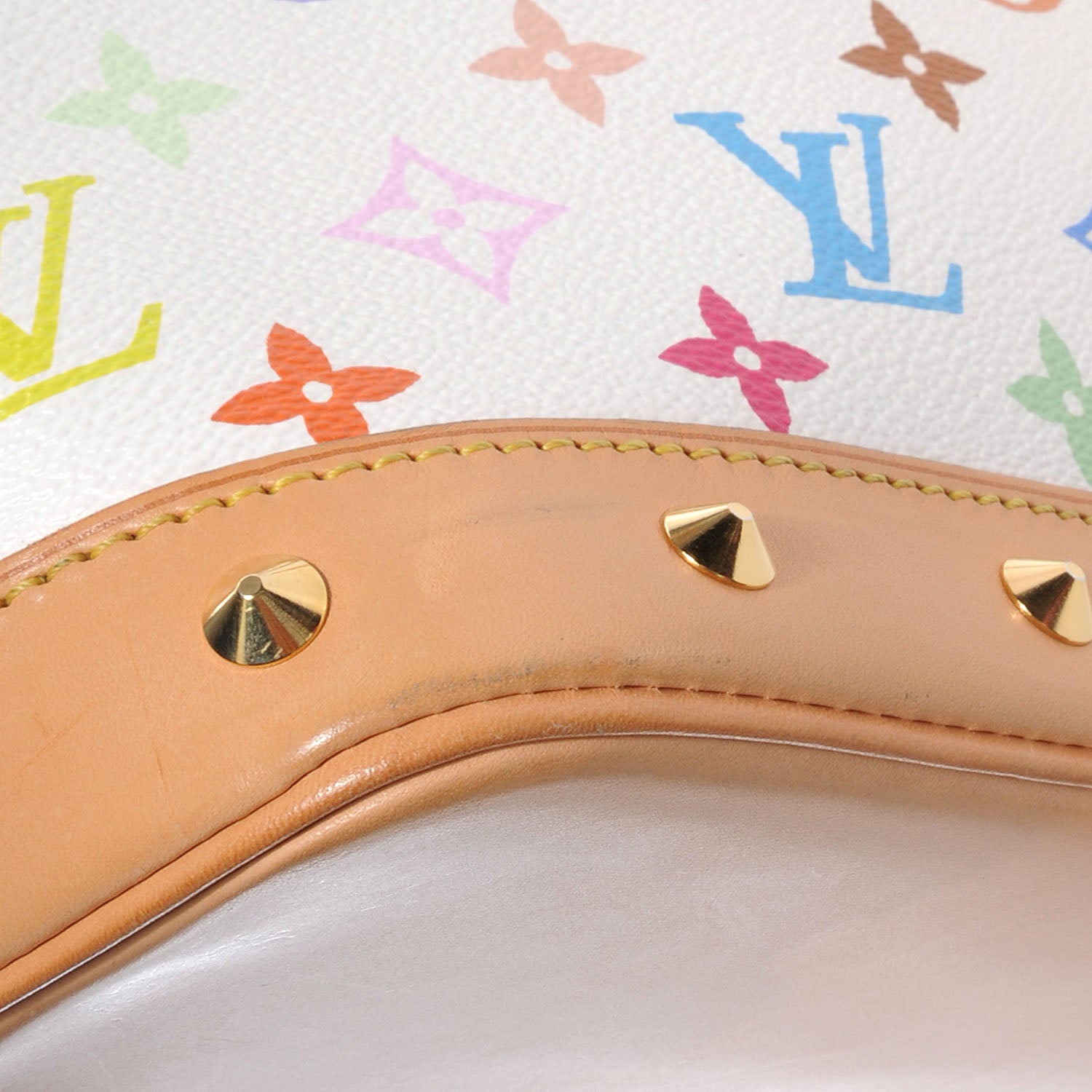Louis Vuitton Monogram Multicolor Alma White 6 of 10