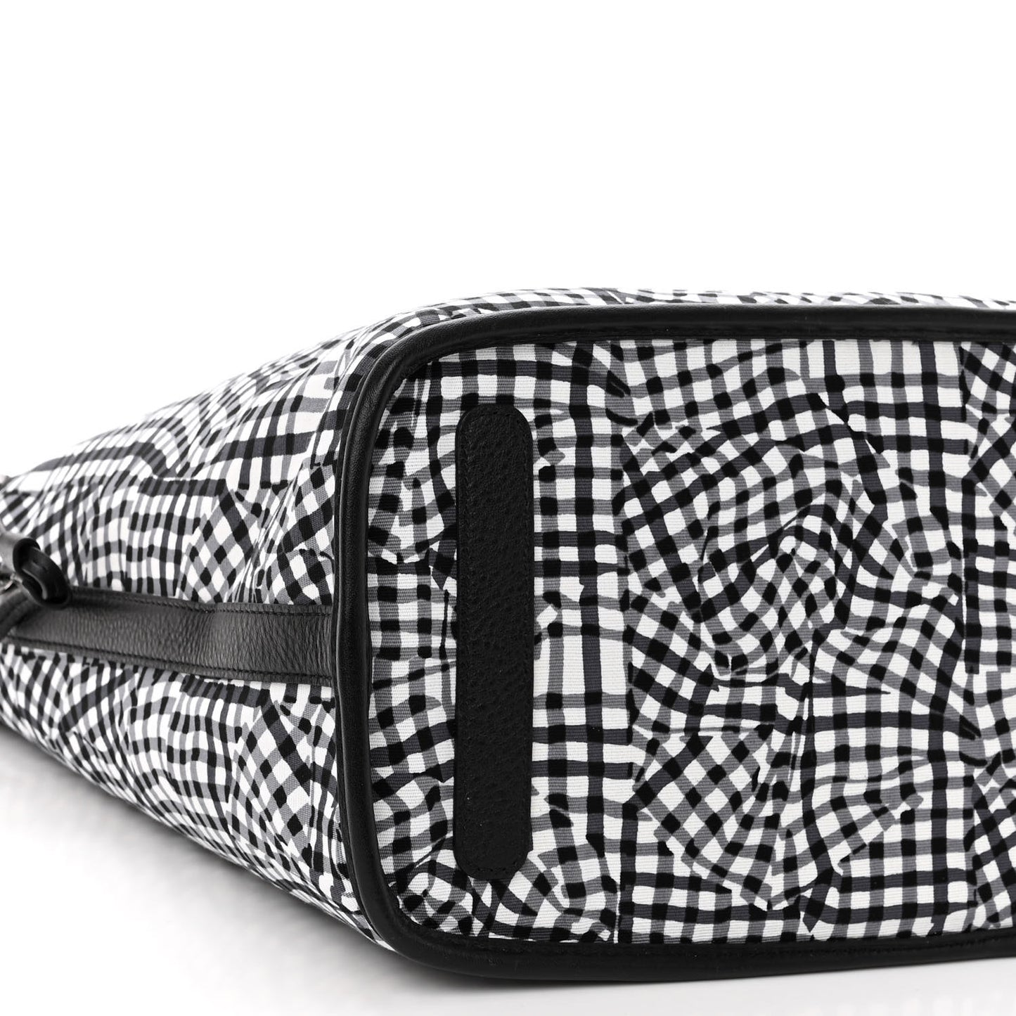 Grained Calfskin Visetos Medium Liz Reversible Shopper Tote Black