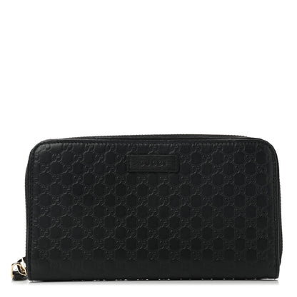 Gucci Microguccissima Zip Around Wallet Black 1 of 9