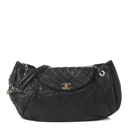 Chanel Iridescent Calfskin Chic Quilt Accordion Flap Bag Black 1 of 9
