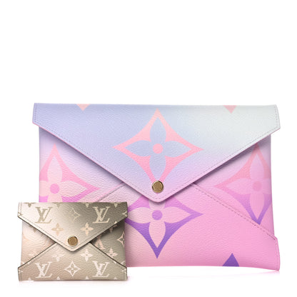 Louis Vuitton Monogram Giant Spring In The City Kirigami Pochette Set Sunrise Pastel Sunset Kaki 1 of 10