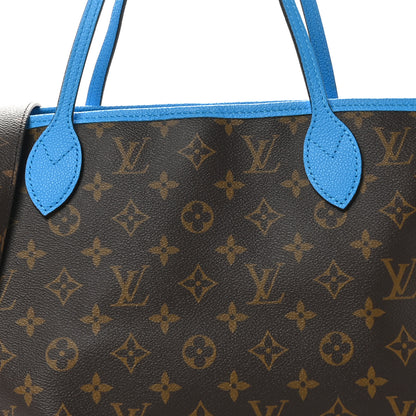 Louis Vuitton Monogram Inside Out Neverfull Bandouliere MM Gaston Blue 6 of 8