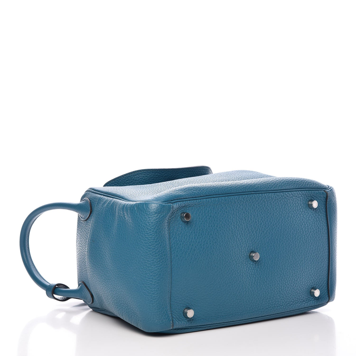 Hermes Taurillon Clemence Lindy 30 Bleu Izmir 4 of 12