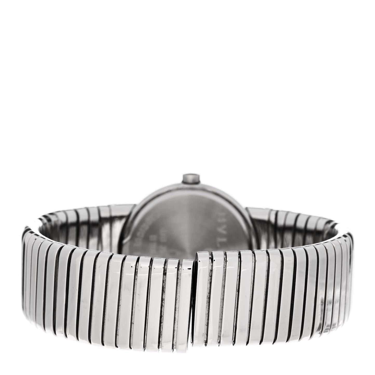 Stainless Steel Diamond 26mm Tubogas Quartz Watch Black