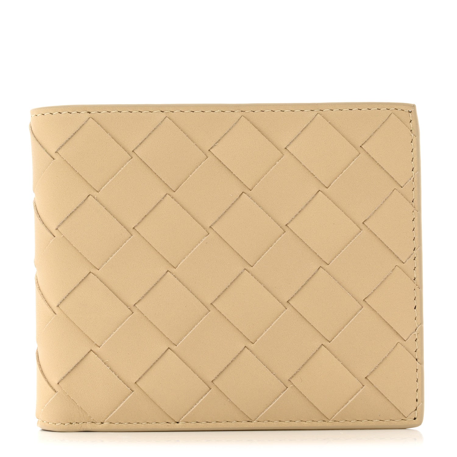 Bottega Veneta Nappa Maxi Intrecciato Bi-Fold Wallet Porridge 1 of 6