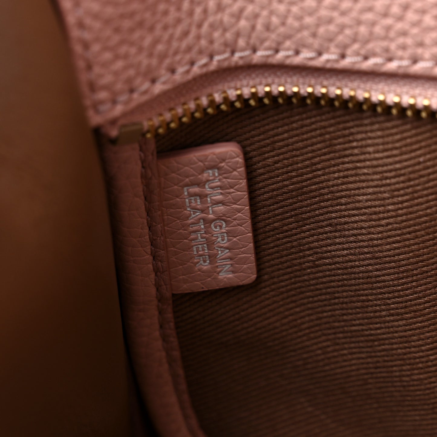 Grained Calfskin Small The Tote Bag Rose Dust
