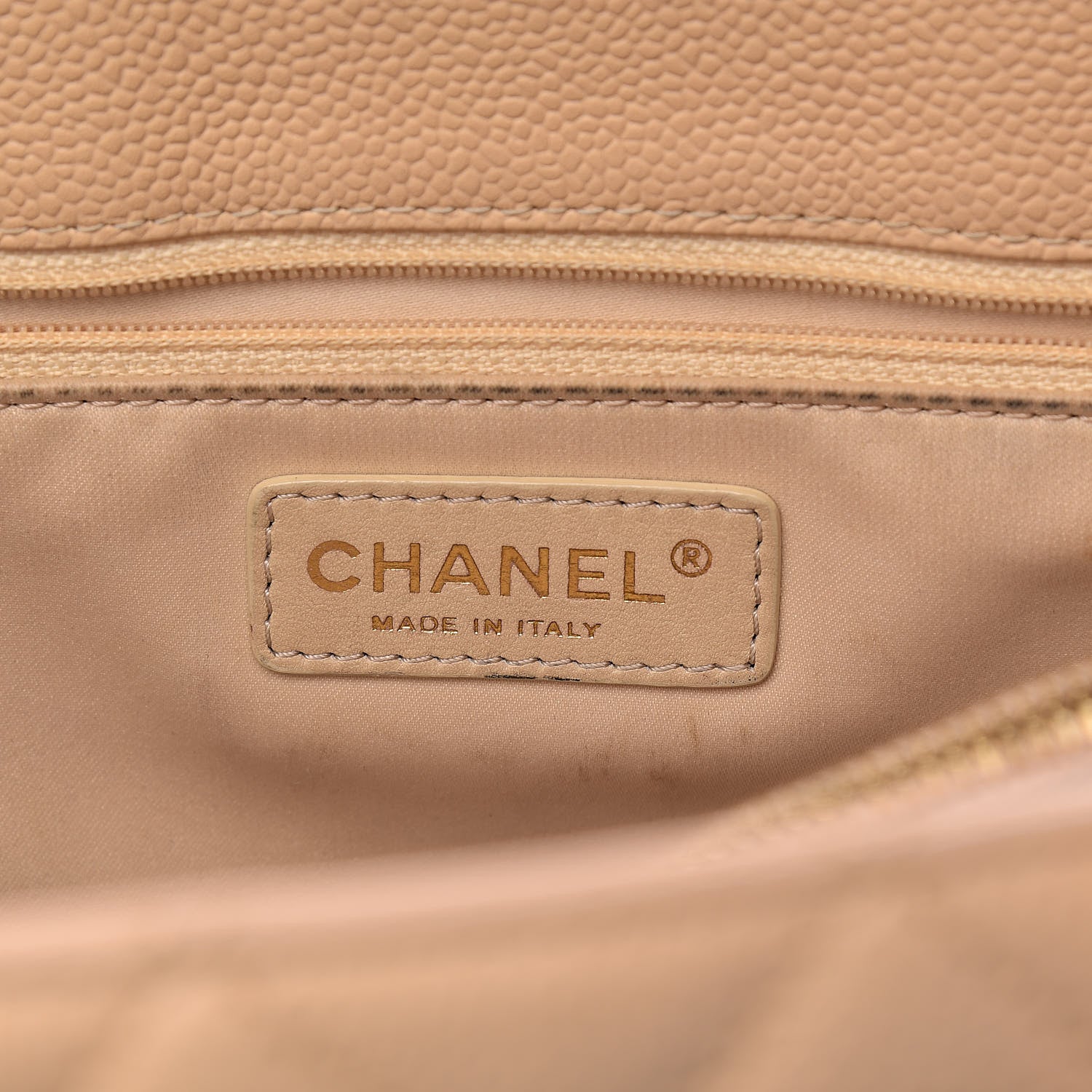 Chanel Caviar Quilted Grand Shopping Tote GST Beige 6 of 12