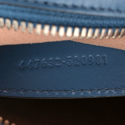 Gucci Calfskin Matelasse Aria Small GG Marmont Chain Shoulder Bag Clear Blue 7 of 10