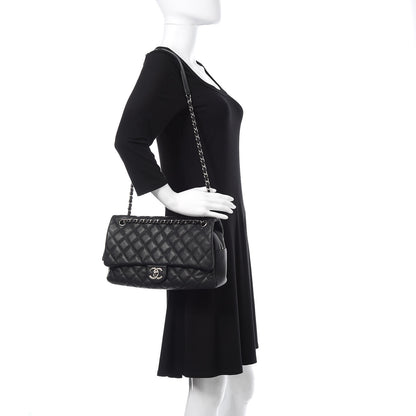 Chanel Caviar Quilted Jumbo Easy Flap Black 1 of 10