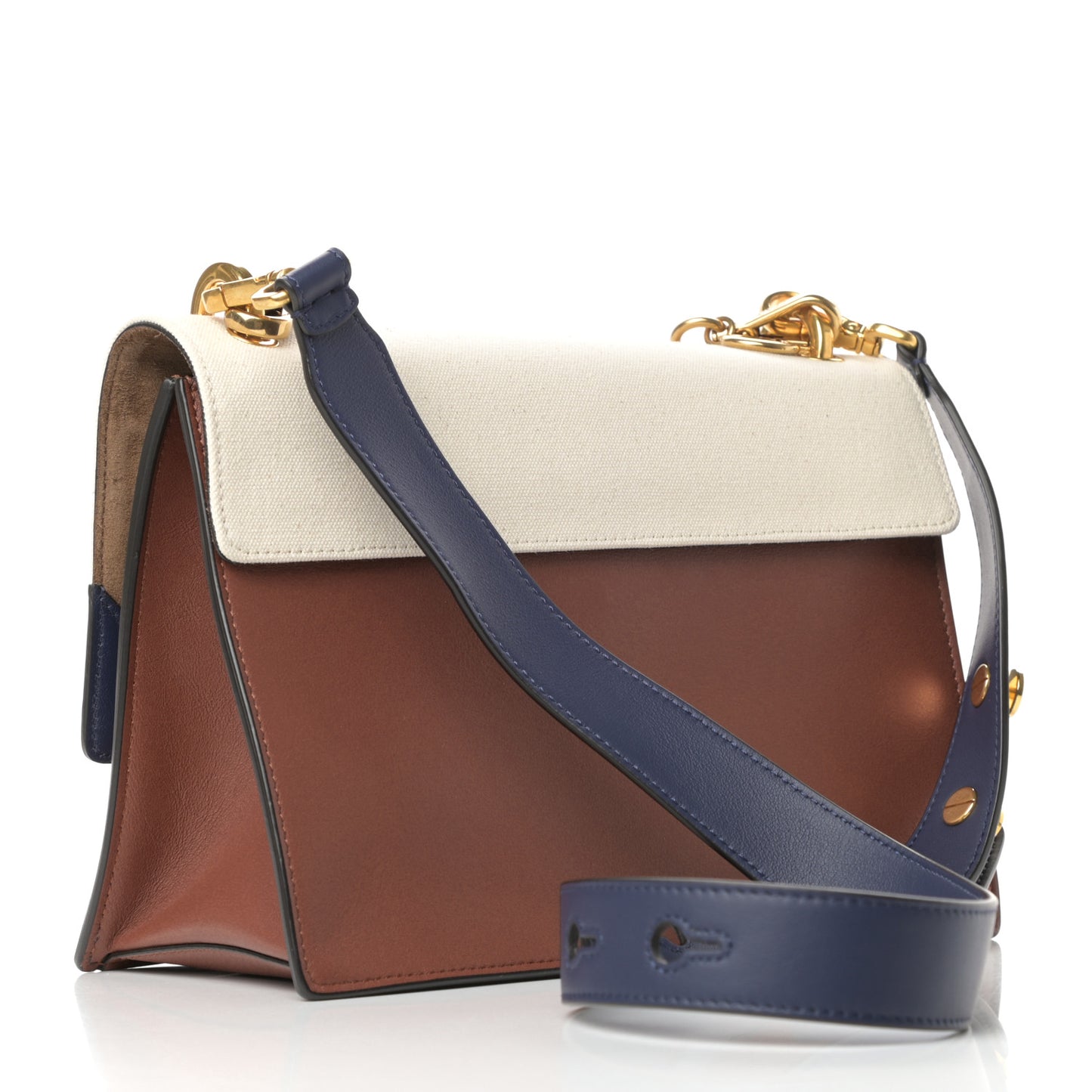 Vitello Grace Century Seville Canvas F is Fendi Kan U Shoulder Bag Rust Grezzo Blueberry